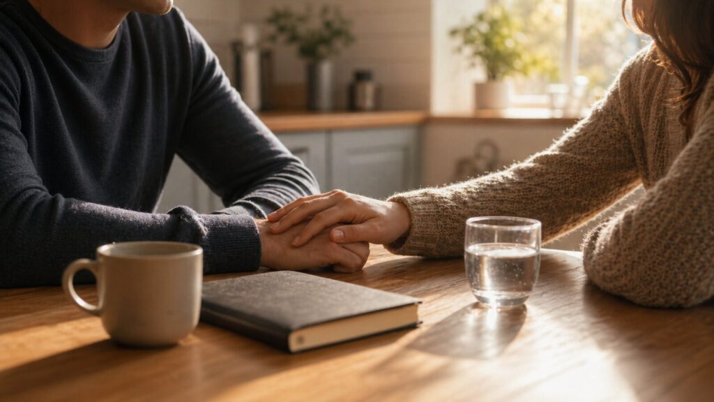 Supportive family conversation about signs that treatment may help
