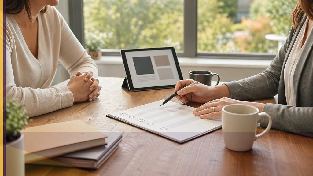 Co-occurring disorder treatment planning with therapist and client